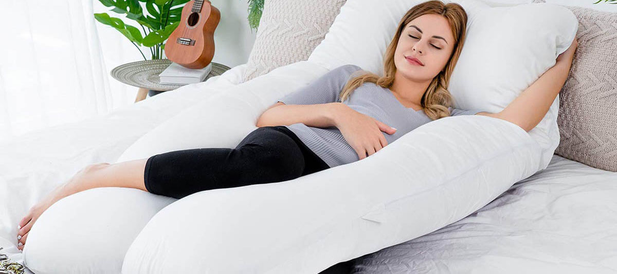 aU Shaped Pillow For Back Pain
